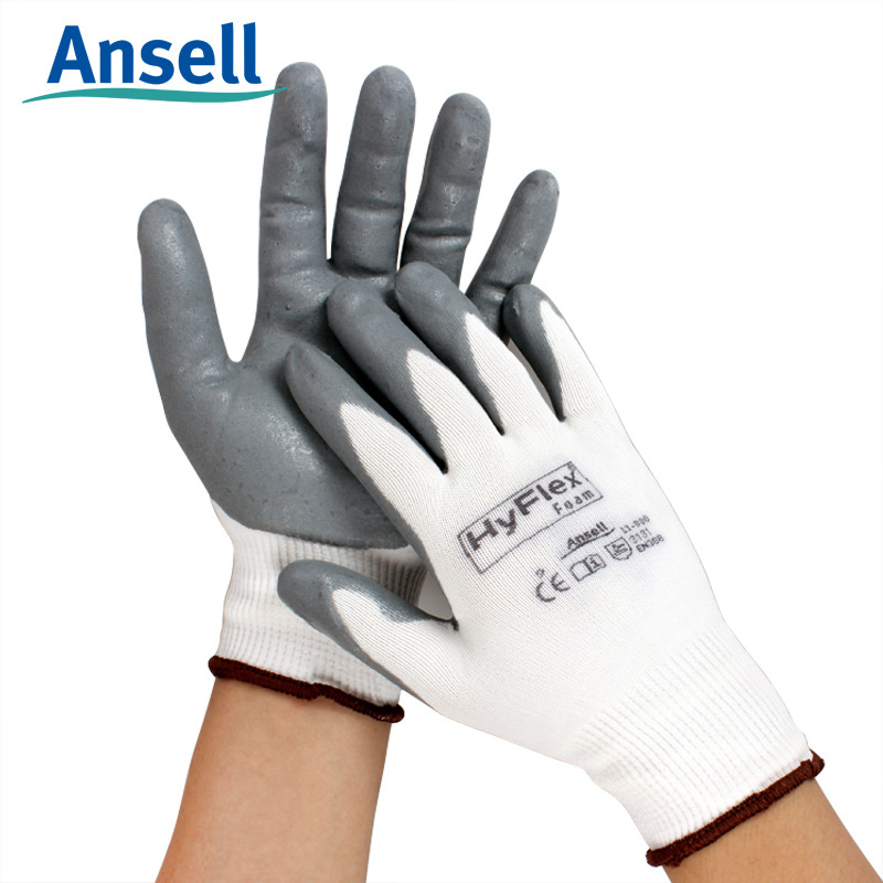 Ansell安思尔11-800发泡丁腈涂层手套高灵敏检查作业防滑耐磨手套